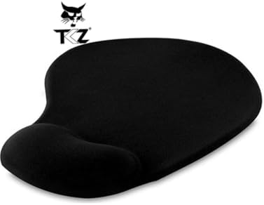 Oval Siyah Bilek Destekli Mouse Pad Ergonomik Kaymaz Taban Oyun ve Ofis için Fare Altlığı Suya Tere Dayanıklı Mouse Pad (3 ADET)