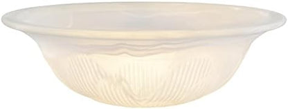 Aspen Creative 25016-65-1, Sıva/Yarı Gömme Montaj Alabaster Cam Gölge, 1/2 inç Orta Delik, 11-3/4" Çap x 3-7/8" Yükseklik
