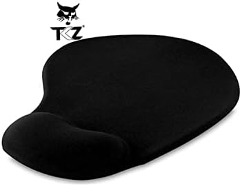 Oval Siyah Bilek Destekli Mouse Pad Ergonomik Kaymaz Taban Oyun ve Ofis için Fare Altlığı Suya Tere Dayanıklı Mouse Pad (3 ADET)