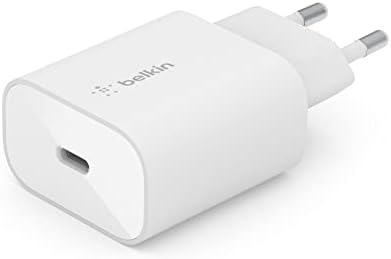 25W USB-C PD PPS Şarj Adaptörü, Hızlı Şarj Özellikli, Beyaz
