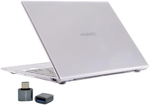 MateBook D15 2019-2022 Kılıf Uyumlu Kristal Parlak Şeffaf Sert Hard Case İnce Hafif Çizilme Koruma 15.6 inç Şeffaf
