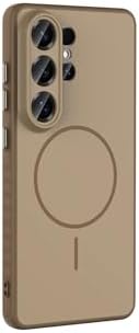 - ile uyumlu Galaxy S26 Ultra İçin M-Safe Şarj Özellikli Elde Kaymaz Soft Renkli Kılıf - Siyah