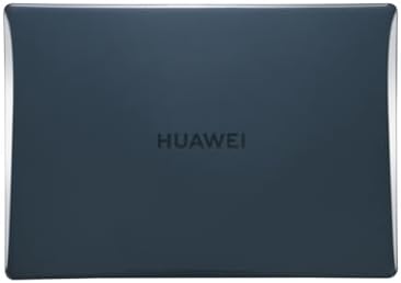 MateBook X Pro 14 Kılıf Uyumlu Kristal Parlak Şeffaf Sert Hard Case İnce Hafif Parmak İzi Bırakmaz Koruma 2022-2024 Siyah