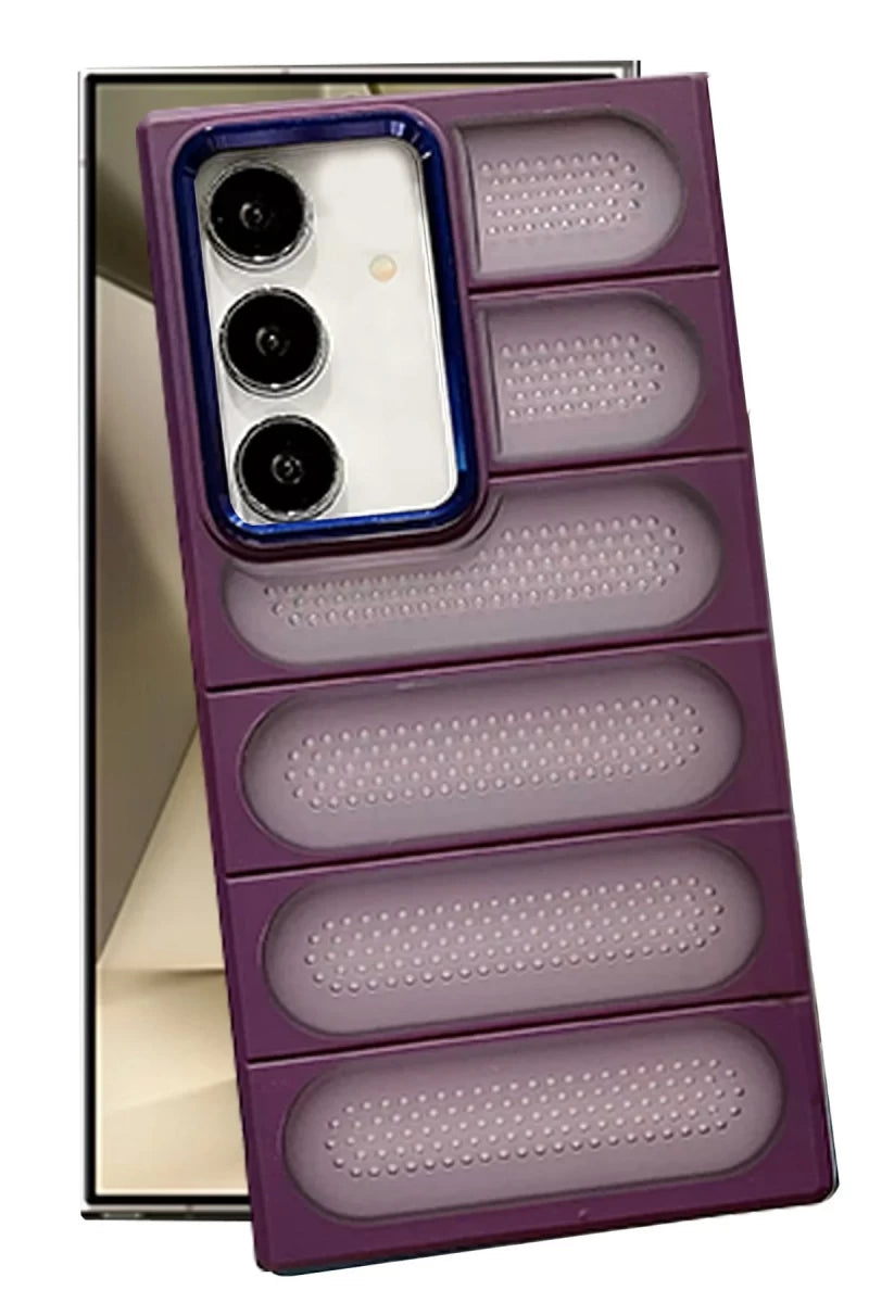 Samsung Galaxy S24 Kılıf Airmax Silikon Kapak - Derin Mor