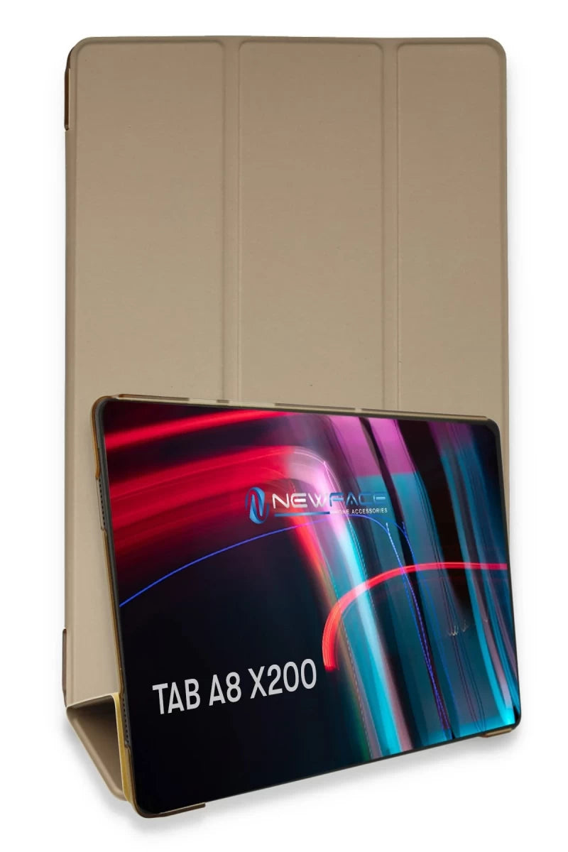 Samsung Galaxy X200 Tab A8 10.5 Kılıf Tablet Smart Kılıf - Gold