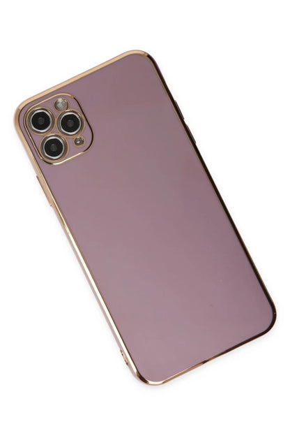 Apple iPhone 11 Pro Max Kılıf Volet Silikon - Mor