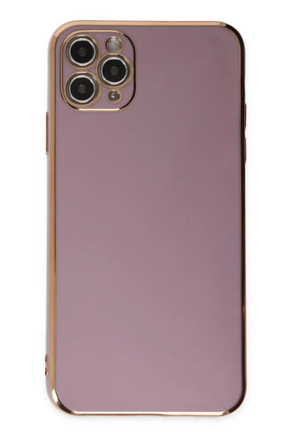 Apple iPhone 11 Pro Max Kılıf Volet Silikon - Mor