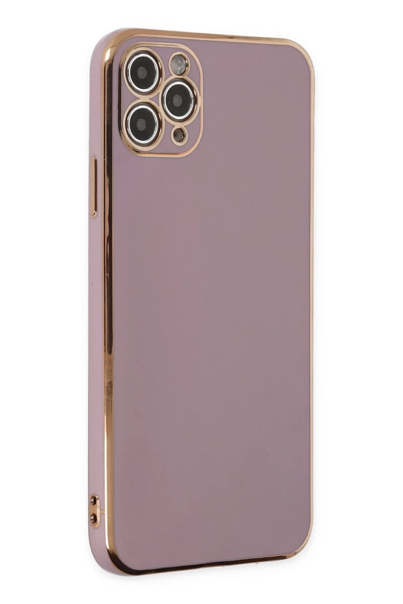 Apple iPhone 11 Pro Max Kılıf Volet Silikon - Mor
