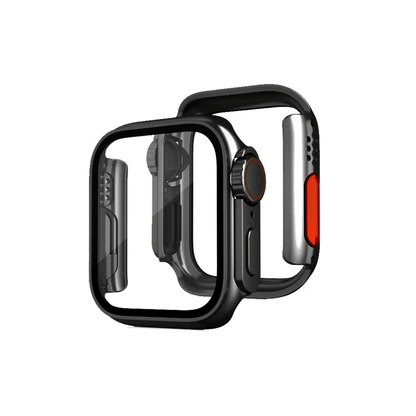 Apple Watch 40mm Watch 49mm Kasa Dönüştürücü ve Ekran Koruyucu - Siyah