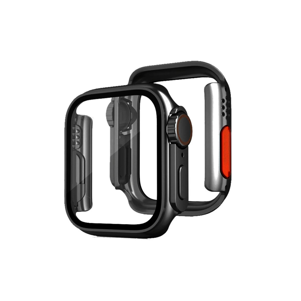 Apple Watch 40mm Watch 49mm Kasa Dönüştürücü ve Ekran Koruyucu - Siyah