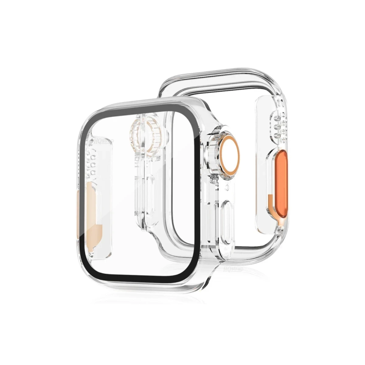 Apple Watch 44mm Watch 49mm Kasa Dönüştürücü ve Ekran Koruyucu - Şeffaf