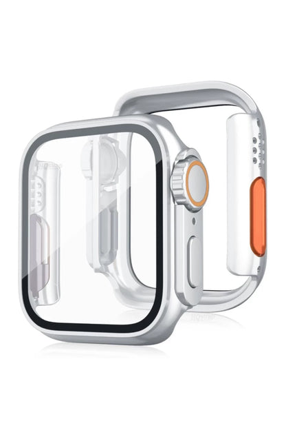 Apple Watch 44mm Watch 49mm Kasa Dönüştürücü ve Ekran Koruyucu - Çöl Titanyum