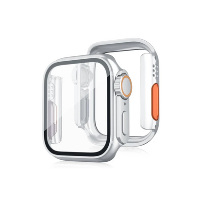 Apple Watch 44mm Watch 49mm Kasa Dönüştürücü ve Ekran Koruyucu - Çöl Titanyum