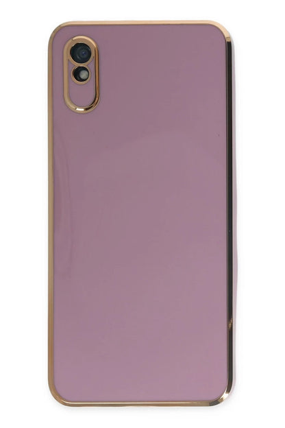 Xiaomi Redmi 9A Kılıf Volet Silikon - Mor