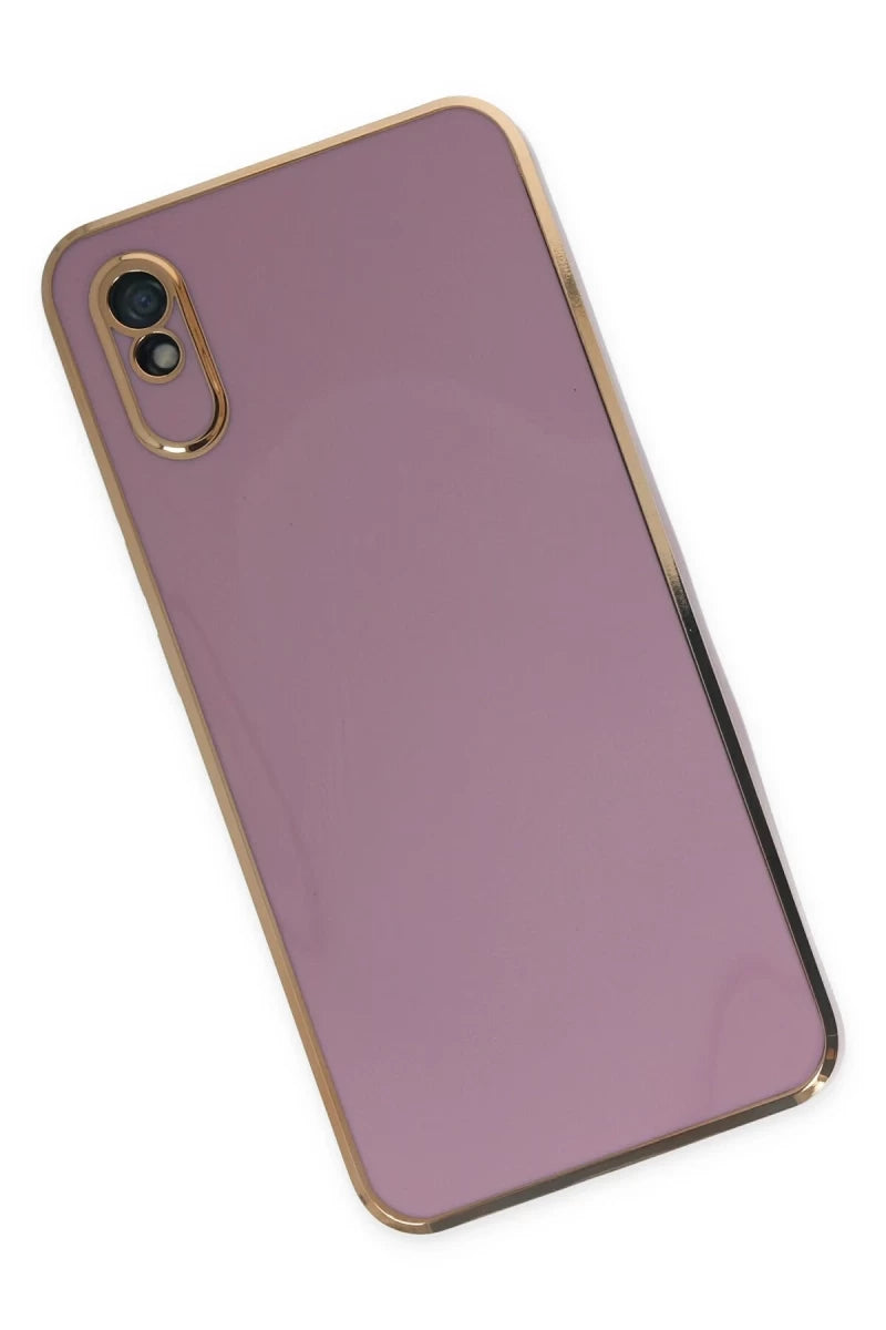 Xiaomi Redmi 9A Kılıf Volet Silikon - Mor