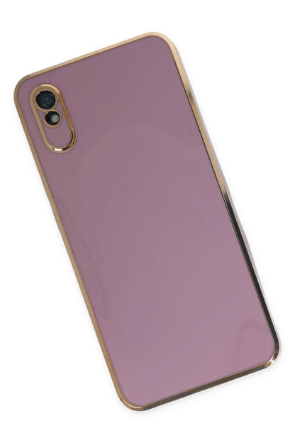 Xiaomi Redmi 9A Kılıf Volet Silikon - Mor