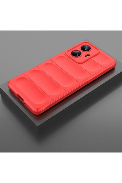 Realme 10 Pro 5G Kılıf Optimum Silikon - Kırmızı
