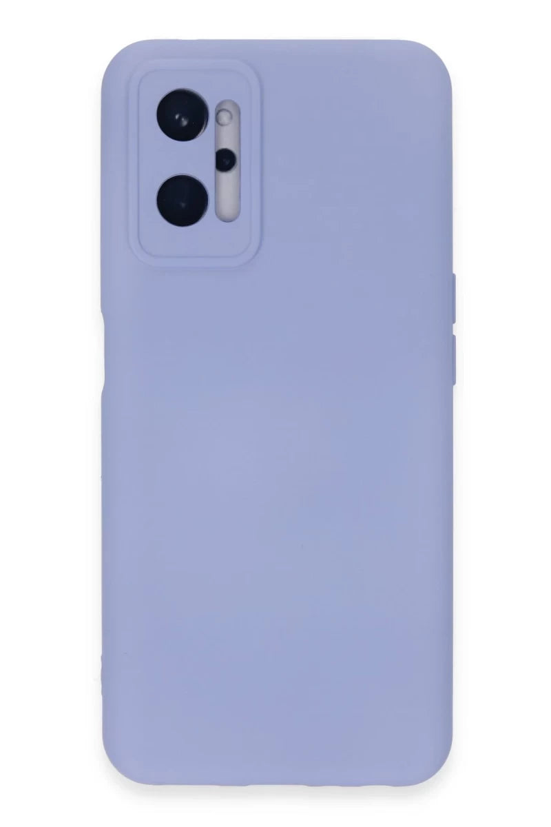 Realme 9i 4G Kılıf Nano içi Kadife Silikon - Lila