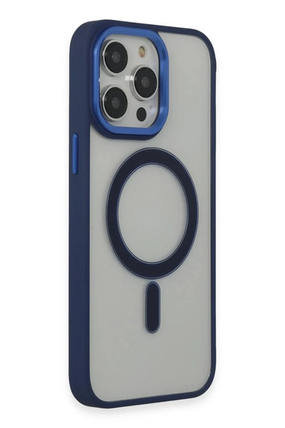 Apple iPhone 14 Pro Kılıf Room Magneticsafe Silikon - Lacivert