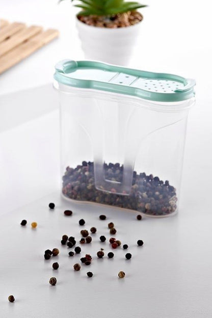 BUFFER® Plastik Kapaklı Majör Baharatlık Baharat Saklama Kutusu Kabı