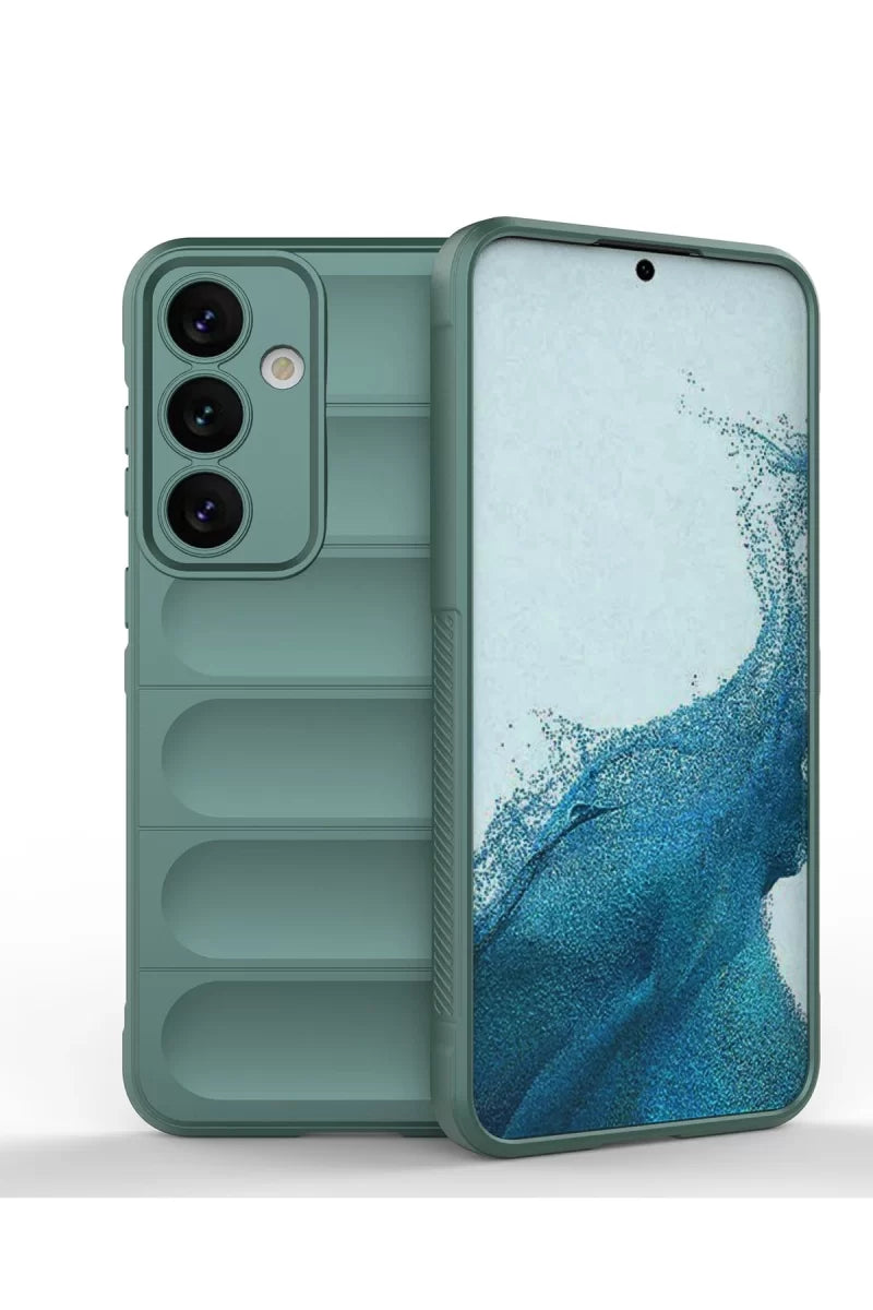 Samsung Galaxy S24 Kılıf Optimum Silikon - Koyu Yeşil