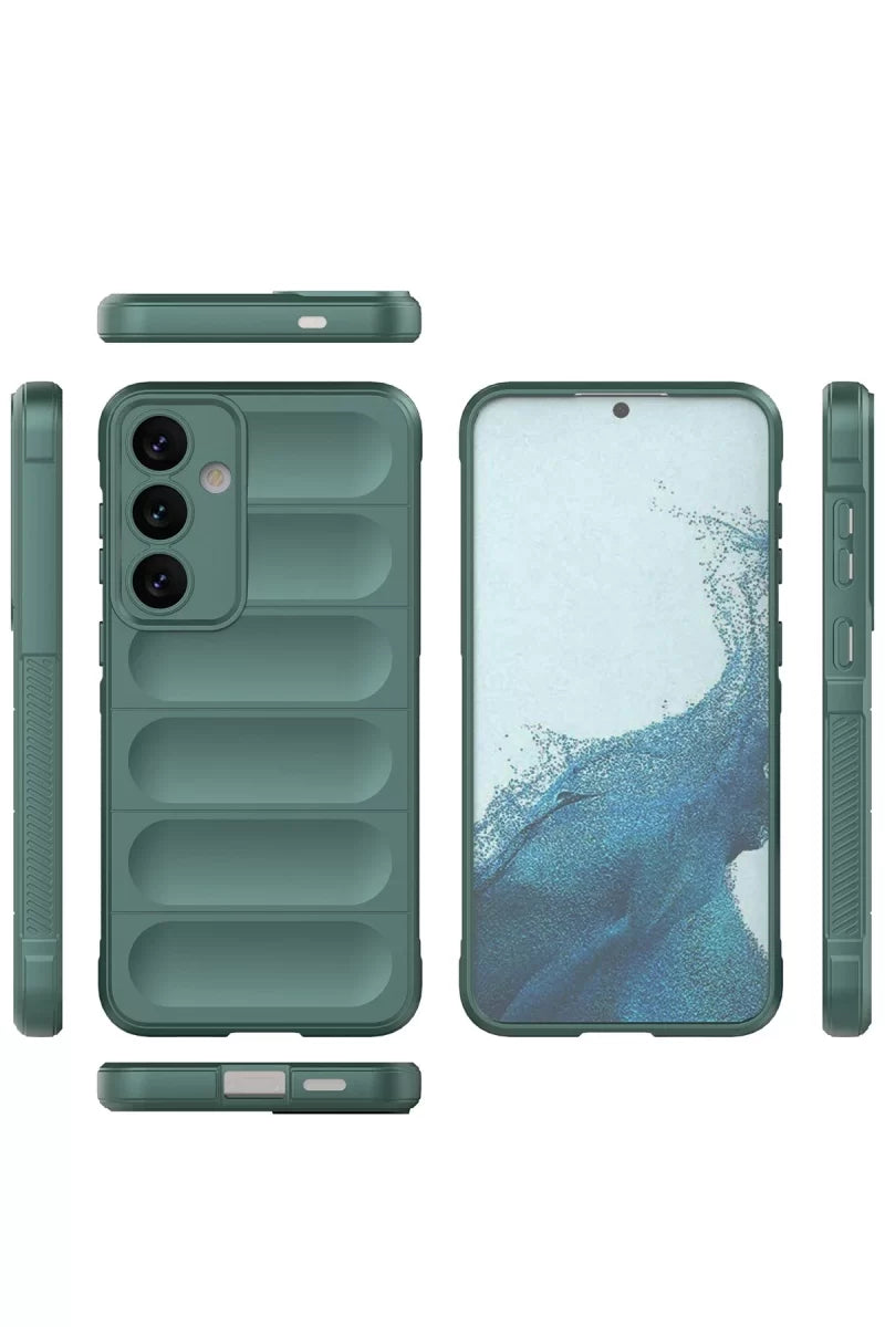 Samsung Galaxy S24 Kılıf Optimum Silikon - Koyu Yeşil