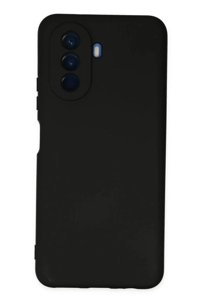 Huawei Nova Y70 Kılıf Nano içi Kadife Silikon - Siyah