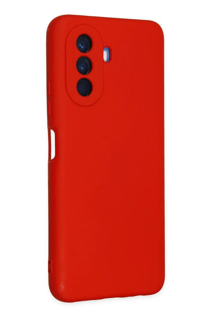 Huawei Nova Y70 Kılıf Nano içi Kadife Silikon - Kırmızı