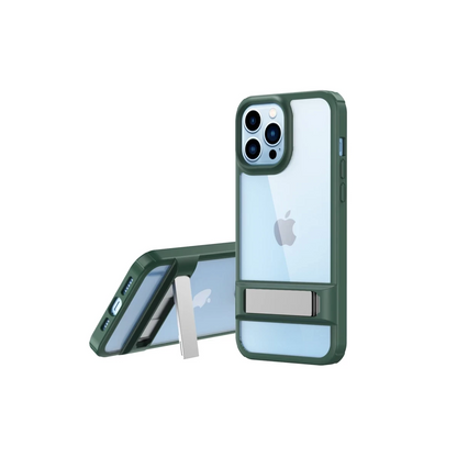 Apple iPhone 13 Pro Max Kılıf Rolet Stand Kapak - Yeşil