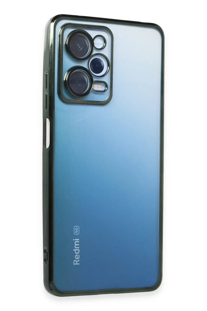 Xiaomi Redmi Note 12 Pro 5G Kılıf Razer Lensli Silikon - Yeşil