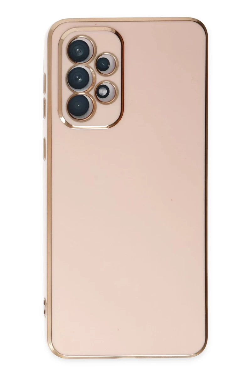 Samsung Galaxy A73 5G Kılıf Volet Silikon - Pembe