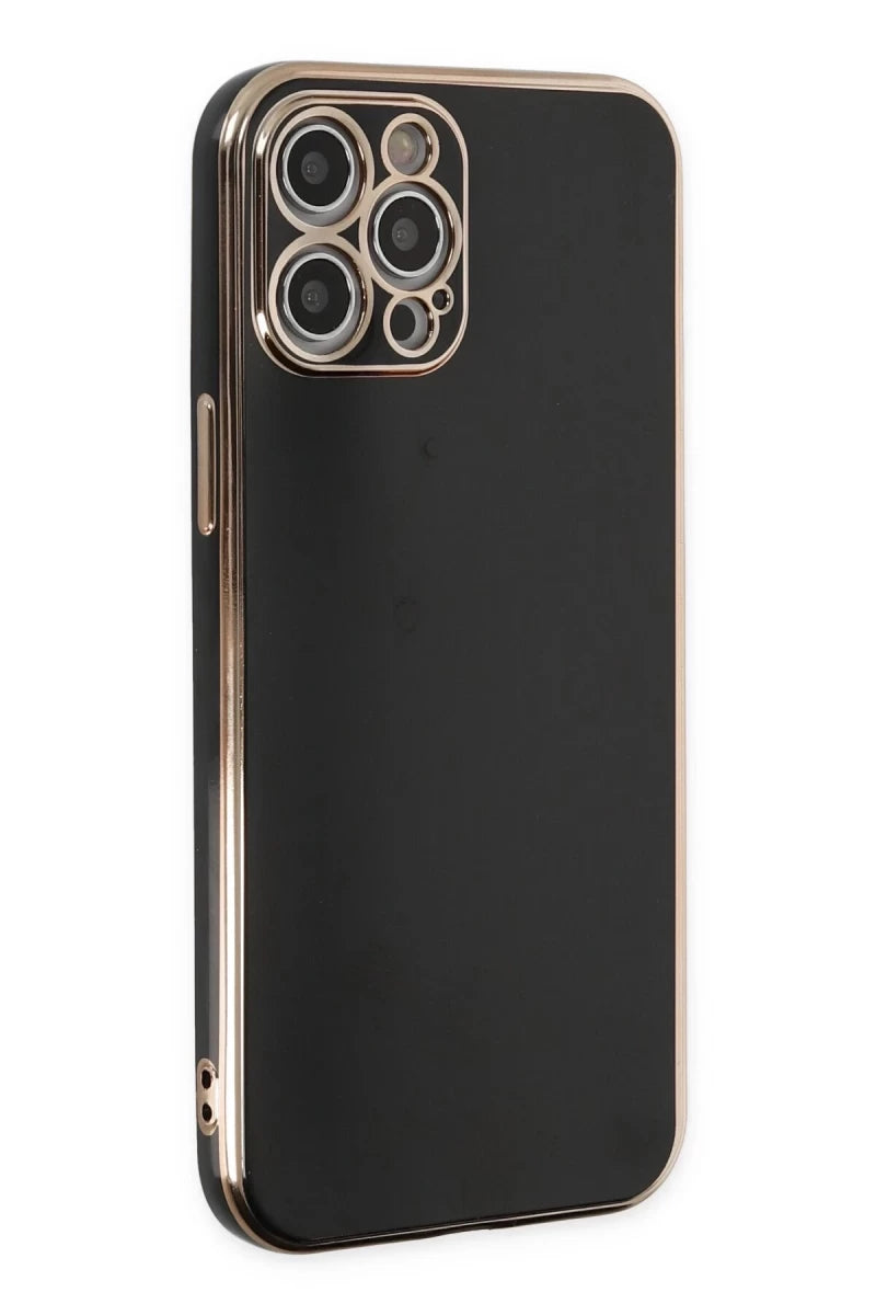 Apple iPhone 12 Pro Kılıf Volet Silikon - Siyah