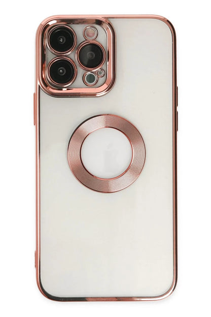 Apple iPhone 14 Pro Max Kılıf Slot Silikon - Rose Gold