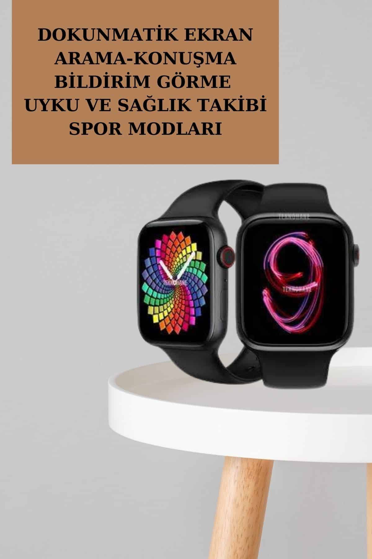 Powerbank Bluetooth Kulaklık Ve Yeni Model Akıllı Saat Seti ANC Özelliği Dokunamatik