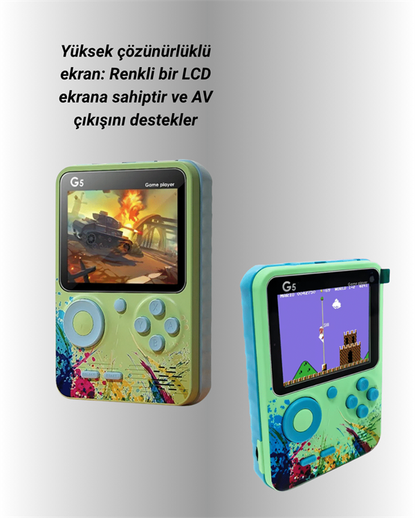 3 İnç Renkli Ekranlı Taşınabilir El Konsolu – G5 Modeli