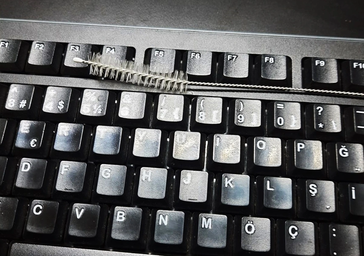 3 Lü Pratik Fırça Esnek Bükülebilir Klavye Mouse Arası Temizlik Fırçası