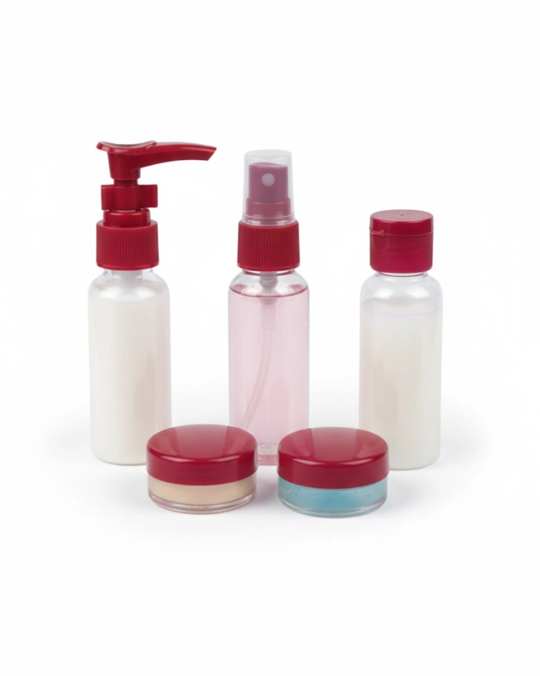 30 Ml 5’li Seyahat Banyo Şişe Seti Sızdırmaz Tasarım