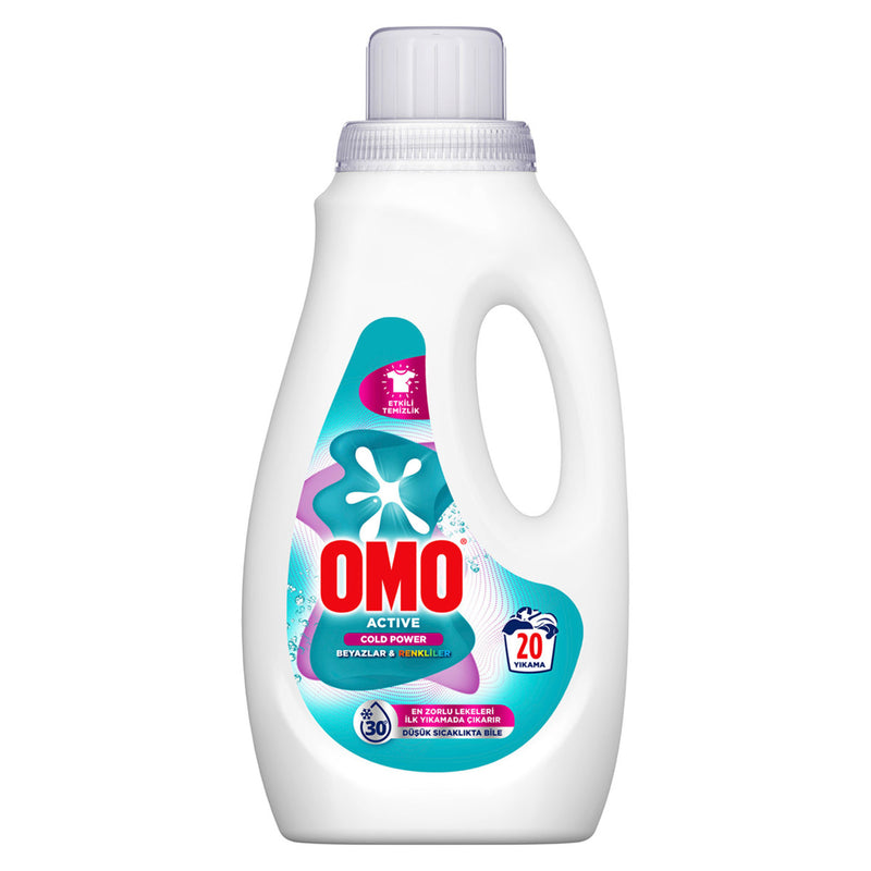 Omo Active Cold Power Beyazlar ve Renkliler Sıvı Deterjan 1000 Ml