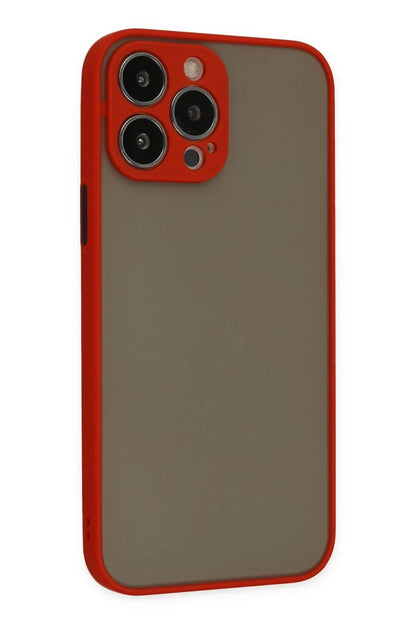 Apple iPhone 14 Pro Kılıf Montreal Silikon Kapak - Kırmızı