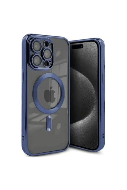 Apple iPhone 15 Pro Max Kılıf Kross Magneticsafe Kapak - Lacivert