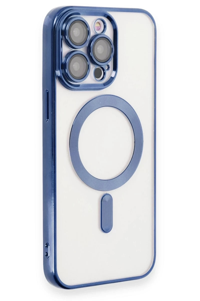 Apple iPhone 15 Pro Max Kılıf Kross Magneticsafe Kapak - Lacivert