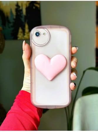 Iphone 7-8 - Se 2020 ile Uyumlu 3d Oyuncak Kalp Model Şeffaf Kılıf
