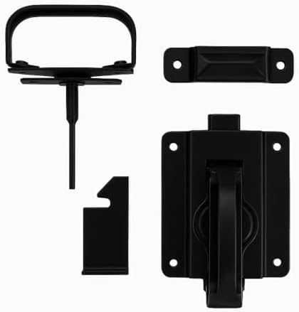 National Hardware N101-576 Salıncak kapı sürgüsü, siyah, 3/4 inç