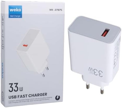 WEKO WK-27875 M11 33W TURBO USB ŞARJ BAŞLIK ADAPTÖRÜ