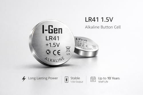 I-Gen Batteries LR41 1.5V Alkalin Düğme Pil (AG3, G3, 192, L736) (20 Adet)