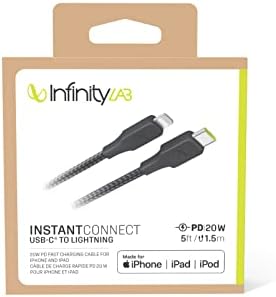 by - Kablo USB-C Lightning,Siyah,1.5m