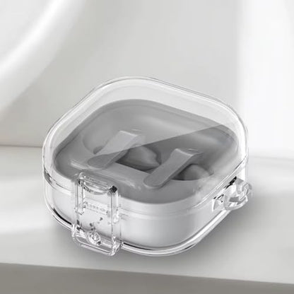 Galaxy Buds 4 / Buds 4 Pro Uyumlu Şeffaf Premium Kulaklık Kılıfı – Güvenlik Kilidi Mekanizmalı, Darbe Emici TPU Malzeme (Şeffaf)