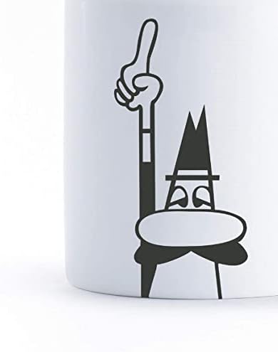 - Kupa - Mug - 250mL - İkonik Bıyıklı Adam Desenli - Porselen