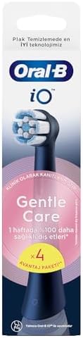 iO Gentle Care Siyah Diş Fırçası Yedek Başlığı 4 Adet