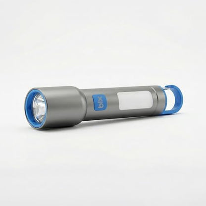Bix BX1010FL Beyaz-Mavi-Turuncu 3 Renk LED Özellikli Max 500 Lümen ve 500 Metreye Kadar Menzilli USB-C Şarj Edilebilir 10W El Feneri